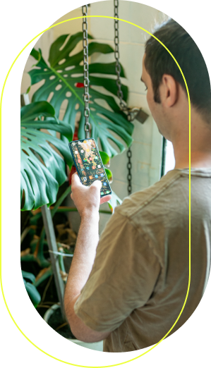 Codex Team Member using Phone Behind
